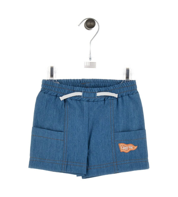 Jean bermuda bébé garçon mandarine