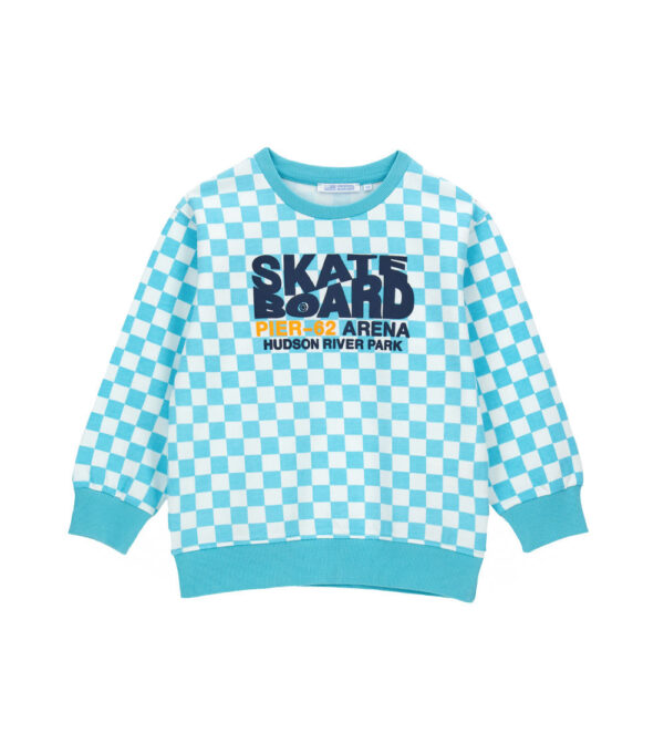 Sweat-shirt à carreaux Skate Boy