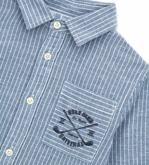 Chemise en lin mélangé pour garçon de la Golf League – Image 3