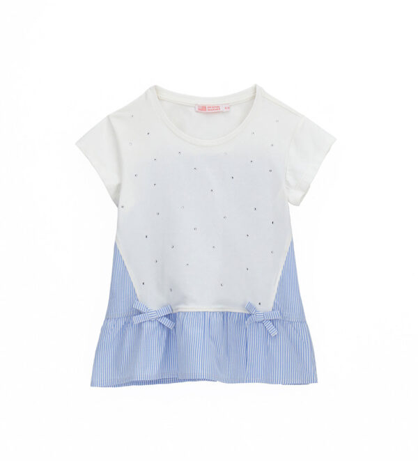 T-shirt Mademoiselle Girl avec strass