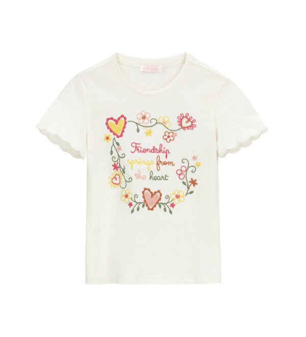 T-shirt Arty Wild Girl avec broderie