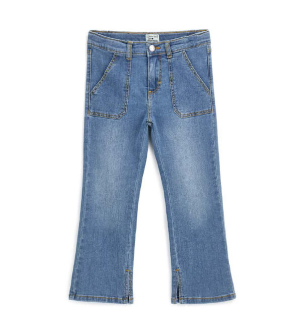 Capsule Denim Girl Flare Jeans avec fentes