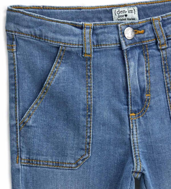 Capsule Denim Girl Flare Jeans avec fentes – Image 4
