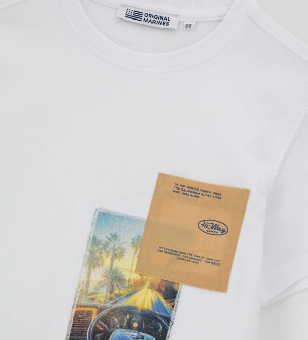T-shirt en jean Truker pour adolescent avec poche – Image 3