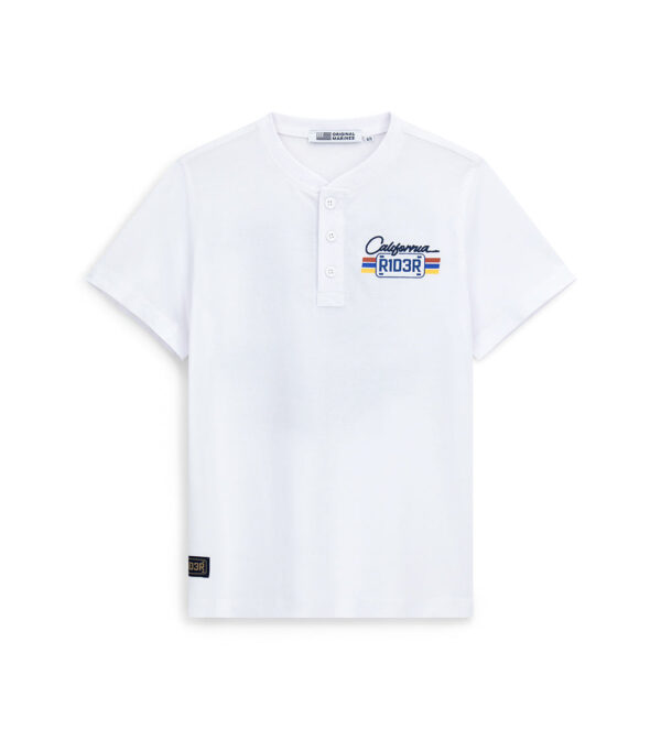 T-shirt en jean Truker pour adolescent avec broderie