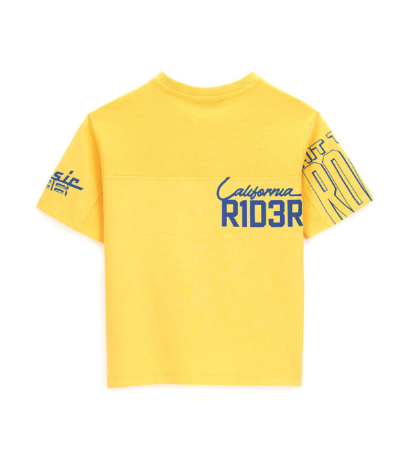 T-shirt en jean Truker pour adolescent avec empiècements en piqué – Image 2
