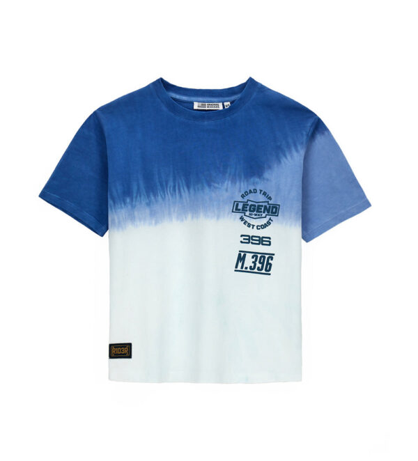 T-shirt camionneur en denim tie-dye pour adolescent