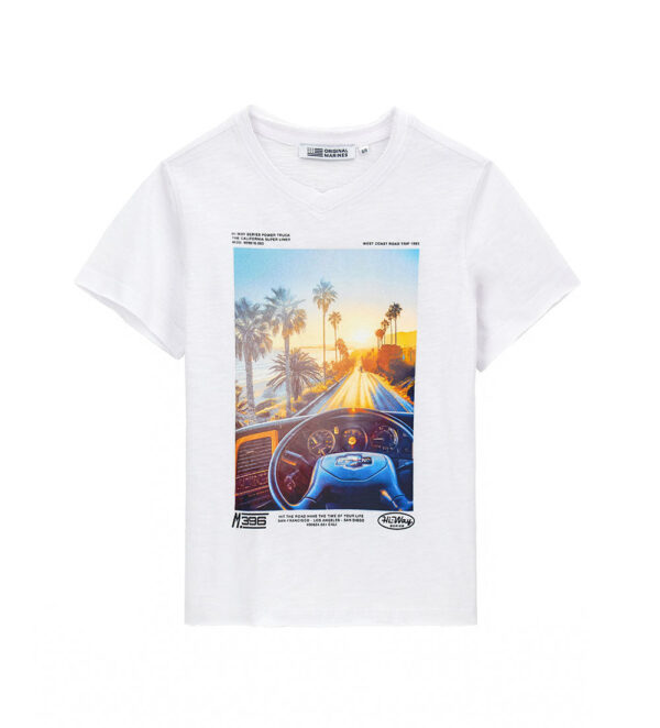 T-shirt en jean Truker pour adolescent, coupe brute 1