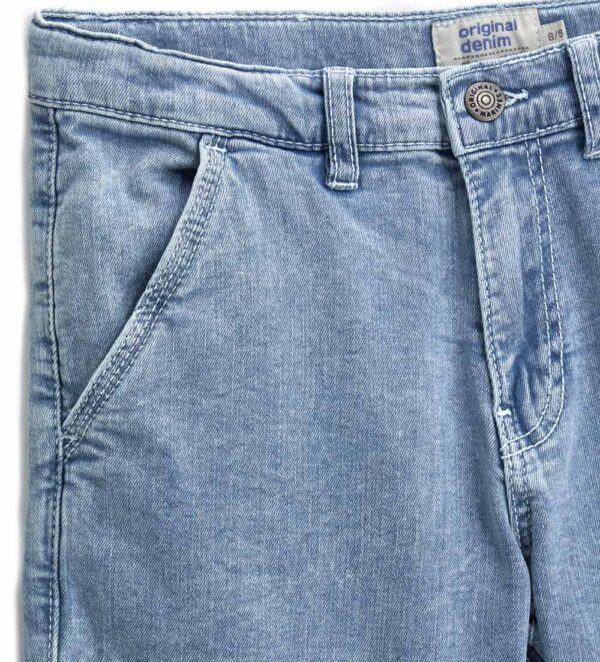 Capsule Denim Teen Boy Bermuda Jeans Worker – Image 3