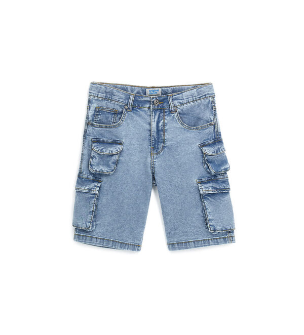 Jean bermuda cargo Capsule Denim pour adolescent