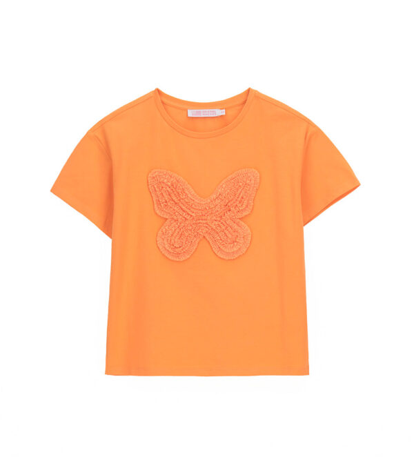 T-shirt Spring Bloom pour adolescente avec applications