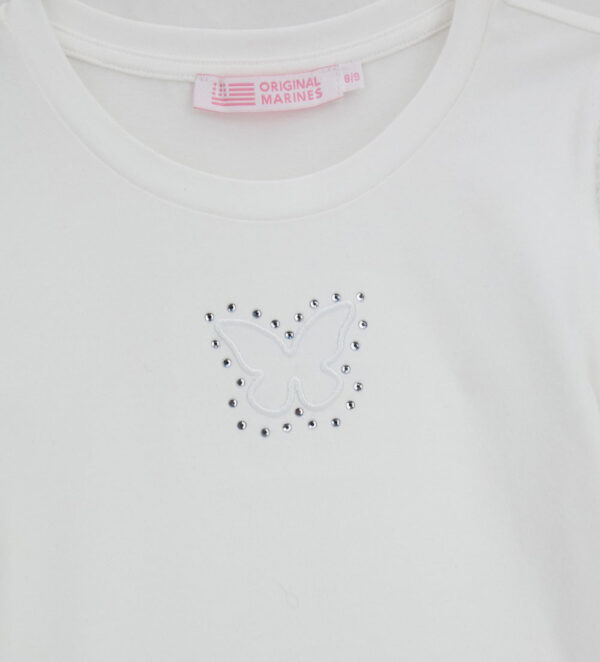 T-shirt Spring Bloom pour adolescente avec papillon – Image 3