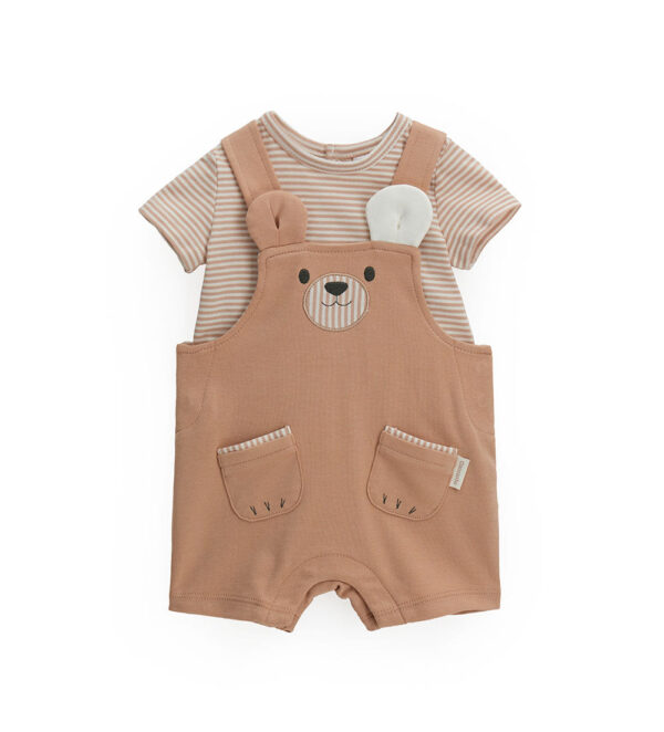 Ensemble pull et salopette Wet Sand pour nouveau-né garçon