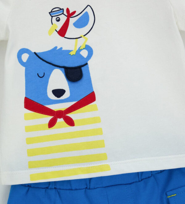 Ensemble t-shirt et bermuda Sunlight pour nouveau-né garçon, taille 3 – Image 3