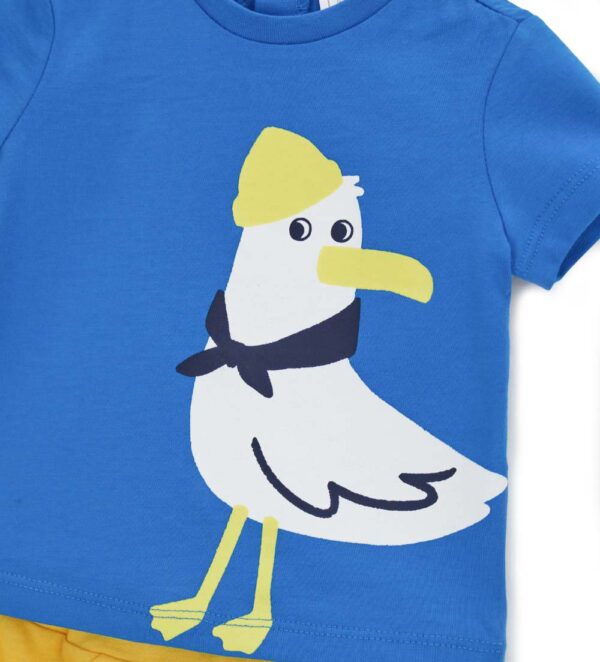 Ensemble t-shirt et bermuda Sunlight pour nouveau-né garçon, taille 4 – Image 3
