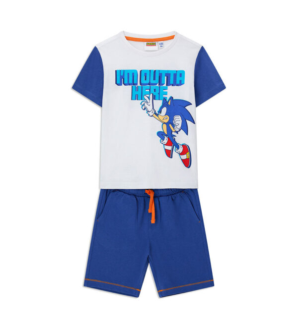 Ensemble t-shirt et bermuda Sonic Beach College Boy