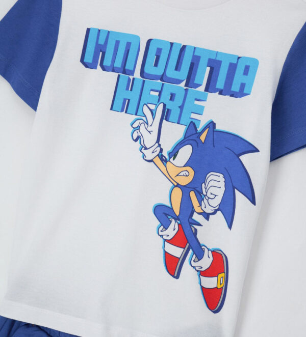 Ensemble t-shirt et bermuda Sonic Beach College Boy – Image 3