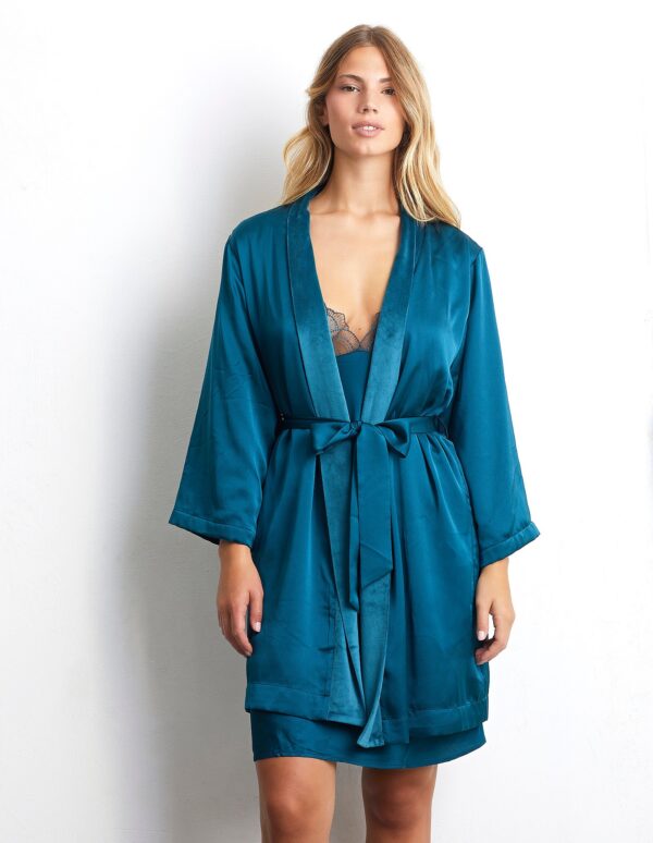 Kimono femme touche émeraude – Image 4