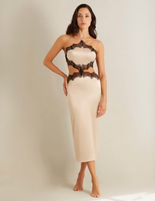 Chemise longue femme de gala de nuit – Image 2