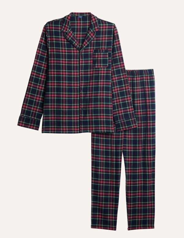 Pyjama long Tartan Family Man avec ouverture sur le devant 3 – Image 6