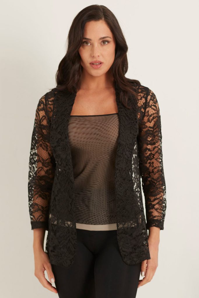 Veste femme en dentelle facile