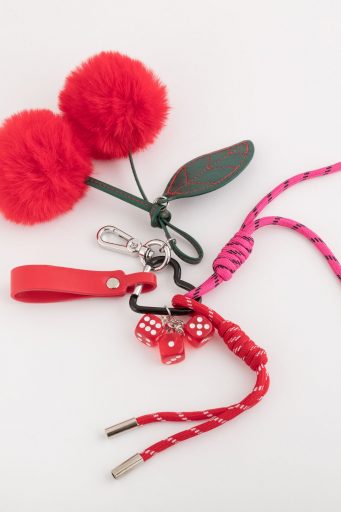 Porte-clés ludique hivernal en métal/plastique pour femme