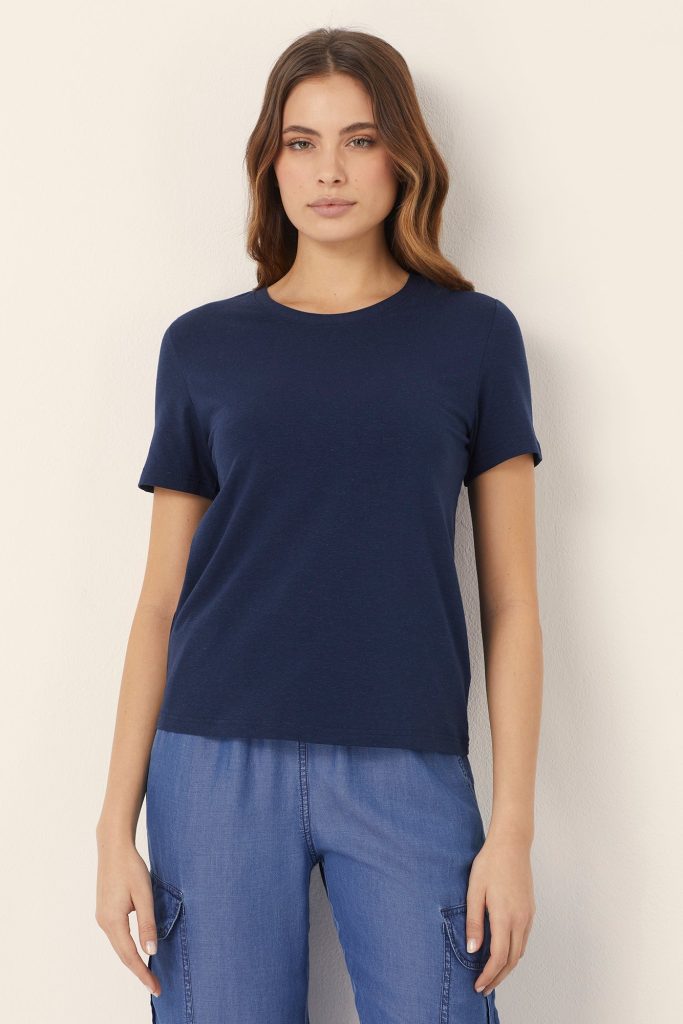 Hauts basiques en modal/coton/lin pour femme