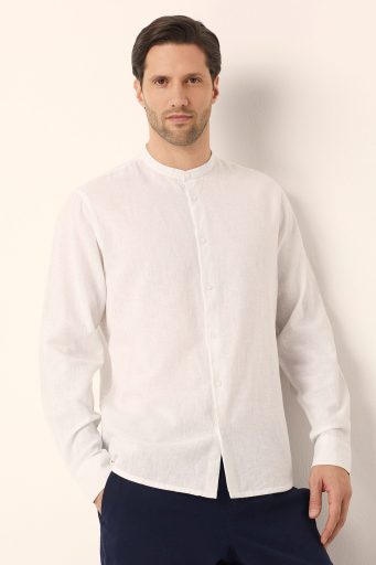 Hauts pour hommes en coton/lin