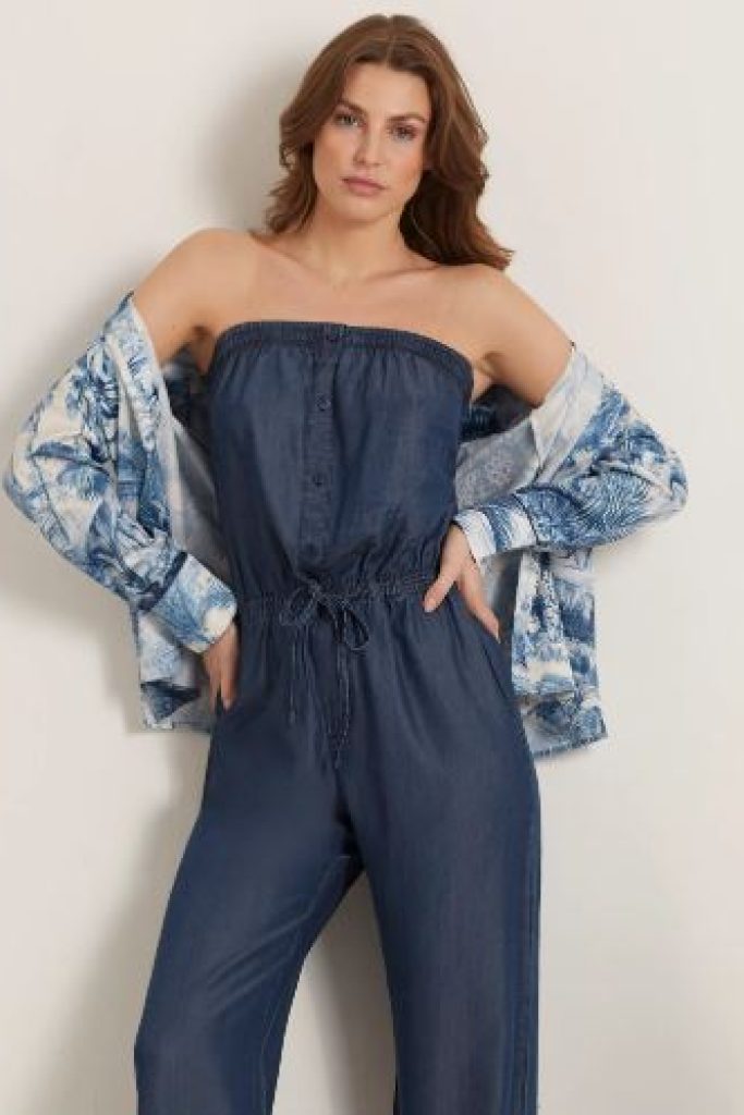 Combinaison en jean pour femme