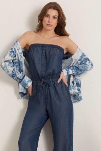 Combinaison en jean pour femme