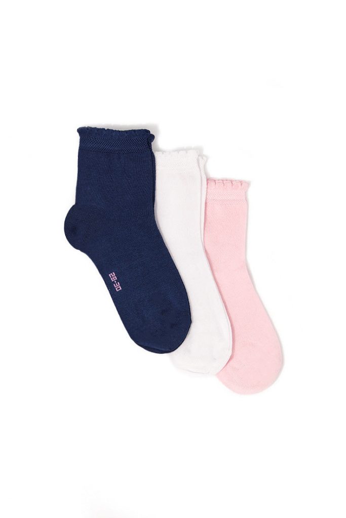 Chaussettes Basico Printemps pour adolescentes, taille 7