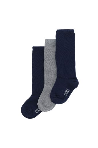 Lot de trois paires de chaussettes longues Basico Fall Boy