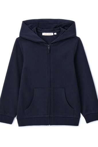 Sweat-shirt à capuche ouverte Basic Fundamentals pour fille, chemises et hauts
