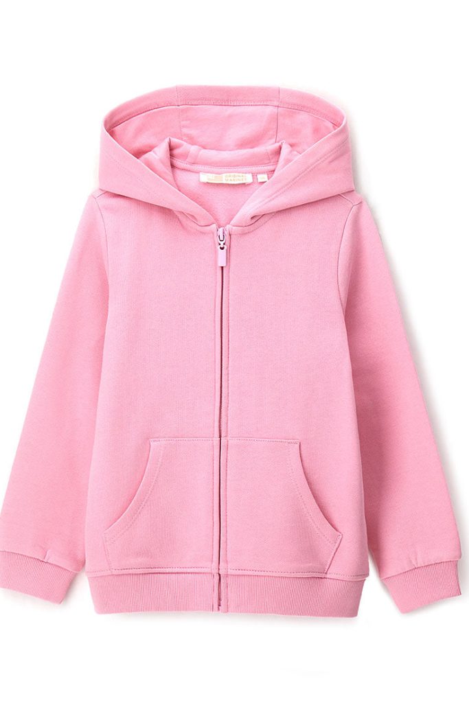 Sweat-shirt à capuche ouverte Basic Fundamentals pour fille, chemises et hauts