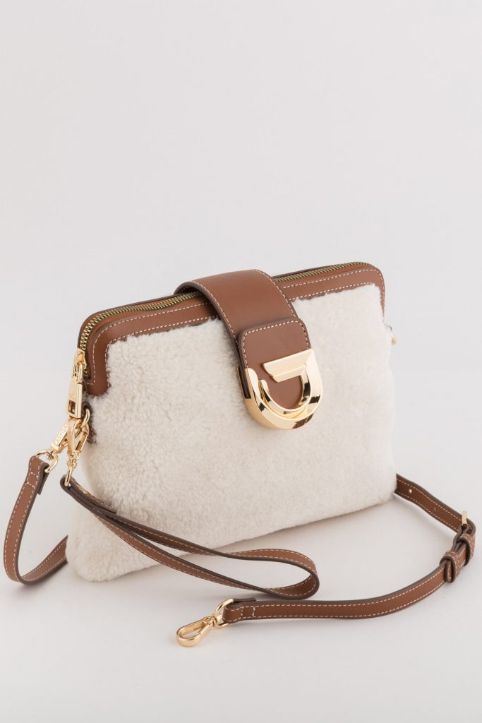 Sac bandoulière Aosta petit modèle en tissu pour femme