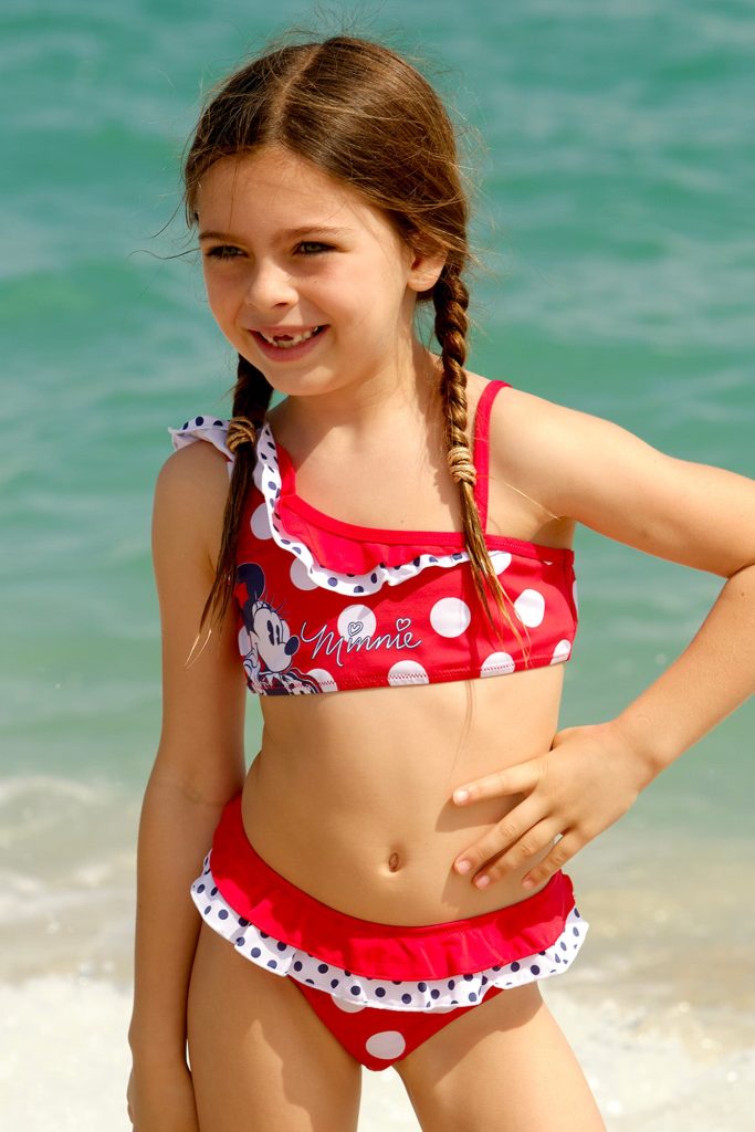 Bikini bandeau Minnie Kids + culotte