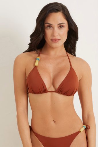 Soutien-gorge triangulaire coulissant pour femme de Cappadoce avec bonnets amovibles