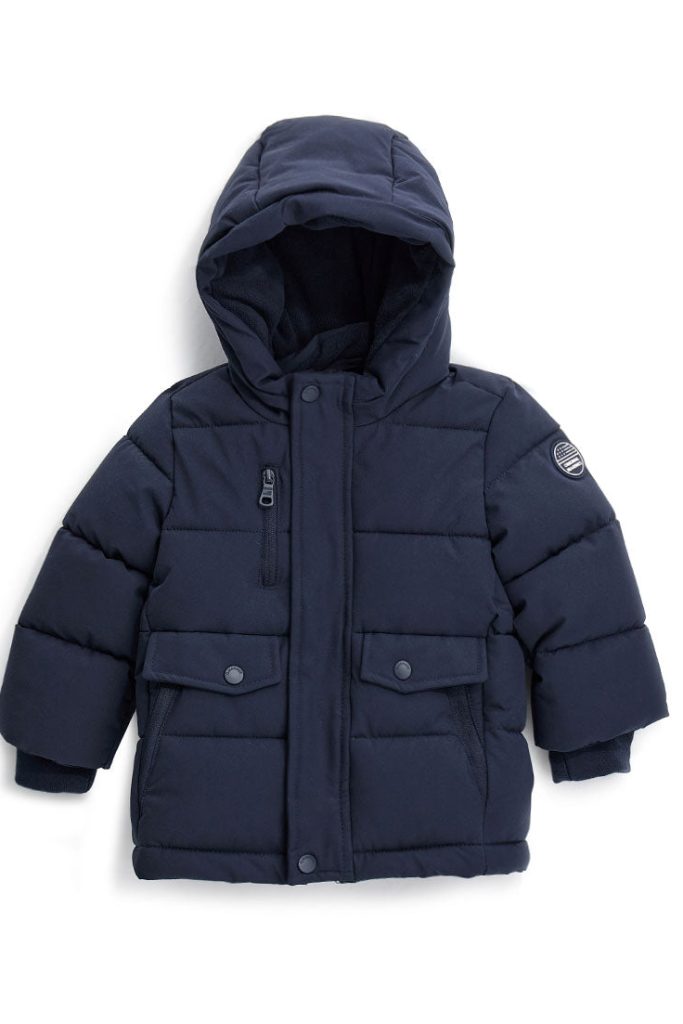 Parka doublée polaire pour bébé garçon