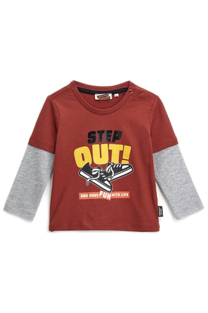 T-shirt à manches longues pour bébé garçon « Salutations de New York »