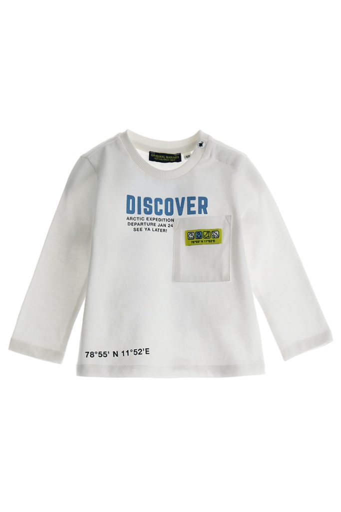 T-shirt à poche pour bébé garçon Coastal Blues