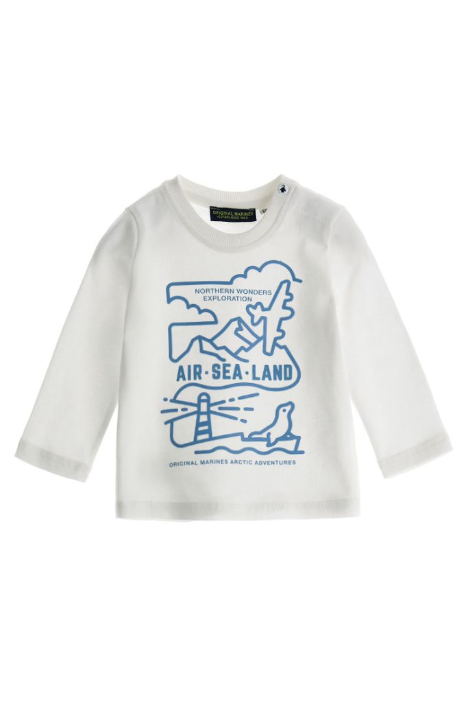 T-shirt à manches longues pour bébé garçon Coastal Blues 1
