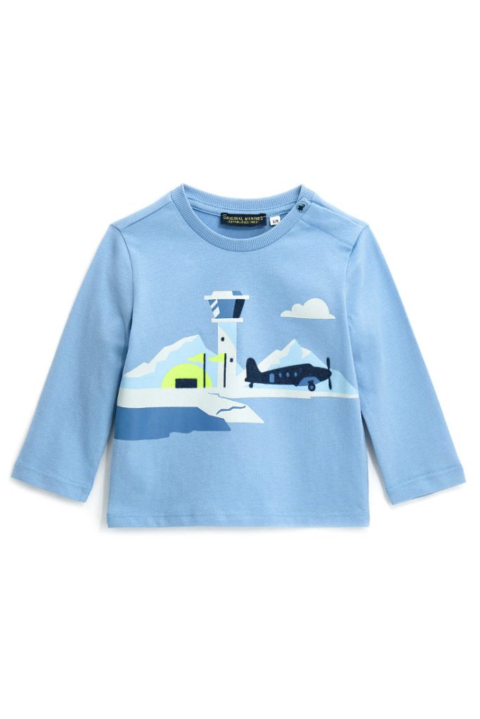 T-shirt à manches longues pour bébé garçon Coastal Blues 2
