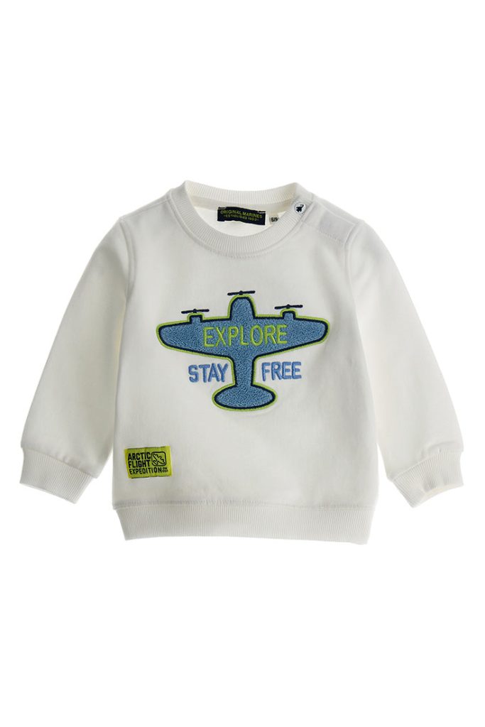Sweat-shirt boutonné Coastal Blues pour bébé garçon