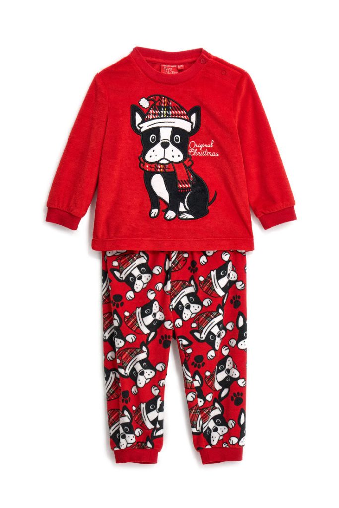 Pyjama capsule de Noël en fourrure écologique pour bébé garçon