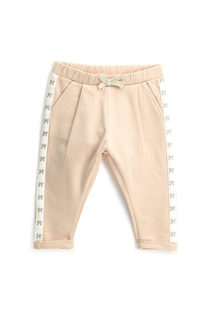 Pantalon à bandes latérales pour bébé fille de la rentrée scolaire