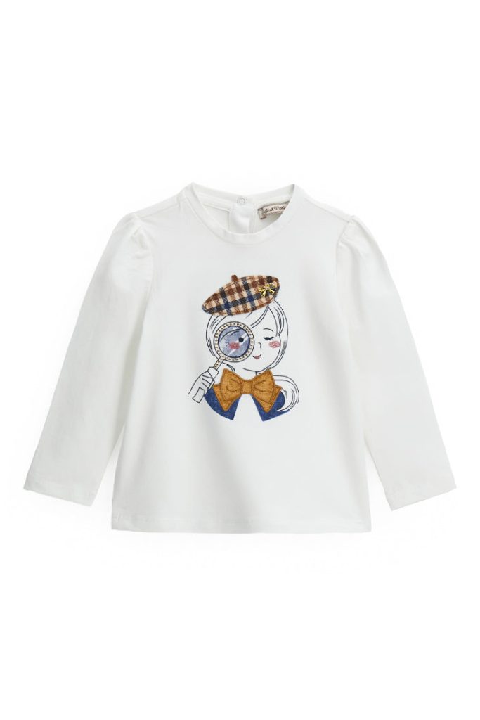 T-shirt à manches longues pour bébé fille « Rentrée des classes » 3