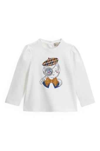 T-shirt à manches longues pour bébé fille « Rentrée des classes » 3
