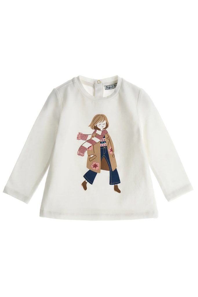 T-shirt pailleté pour bébé fille « Leçon de poésie »
