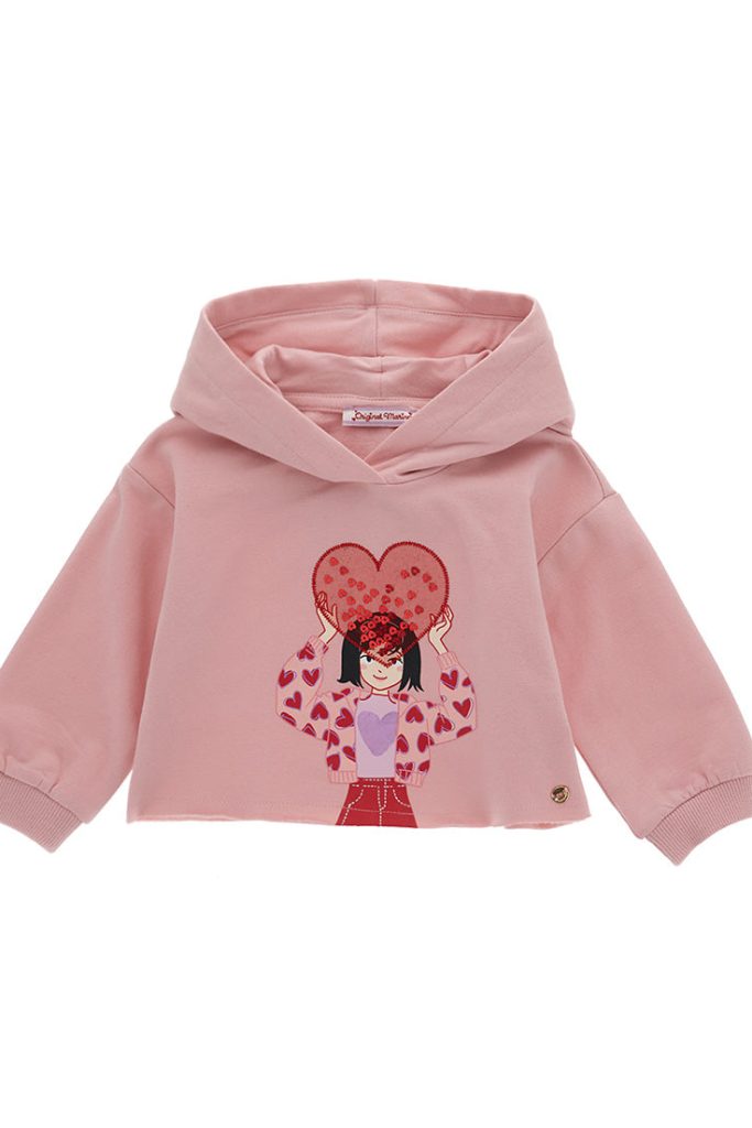 Sweat-shirt en tulle pour bébé fille Heartbeat