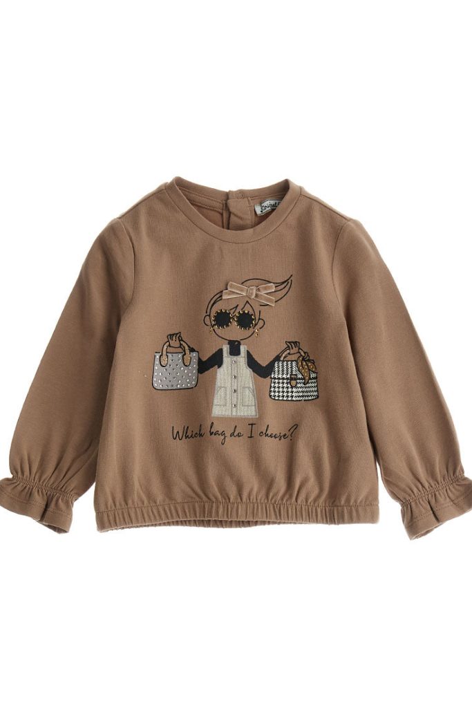 T-shirt bébé fille Nuance D’Hiver avec flocons